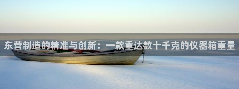 意昂3官网：东营制造的精准与创新：一款重达数十千克的仪器箱重