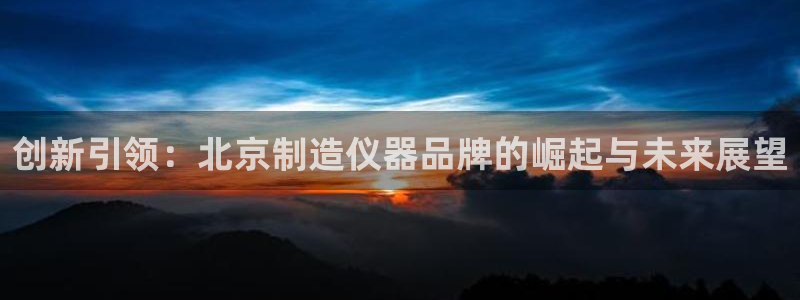 意昂3新能源：创新引领：北京制造仪器品牌的崛起与未来展望