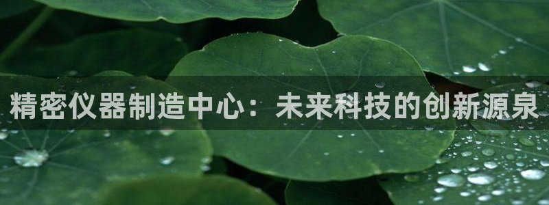 意昂体育3招商电话地址：精密仪器制造中心：未来科技的创新源泉