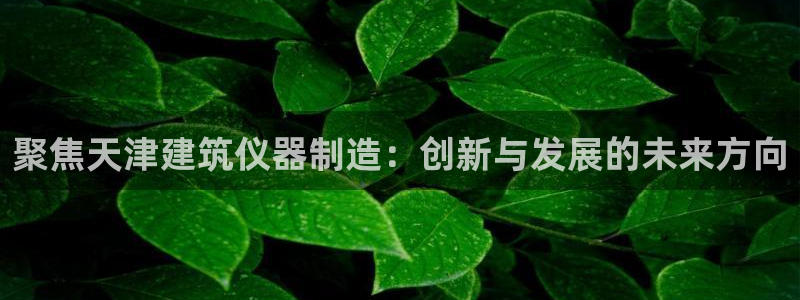 意昂体育3招商电话号码查询是多少：聚焦天津建筑仪器制造：创新