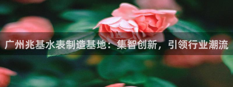 意昂集团官网：广州兆基水表制造基地：集智创新，引领行业潮流