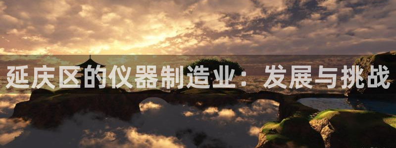 意昂体育3平台注册流程图：延庆区的仪器制造业：发展与挑战