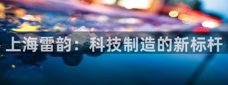 意昂体育3平台注册要钱吗：上海雷韵：科技制造的新标杆