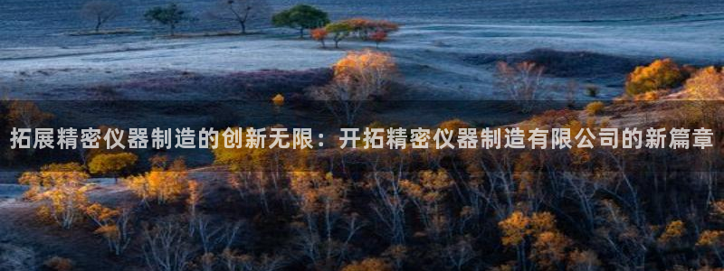 意昂3娱乐平台：拓展精密仪器制造的创新无限：开拓精密仪器制造