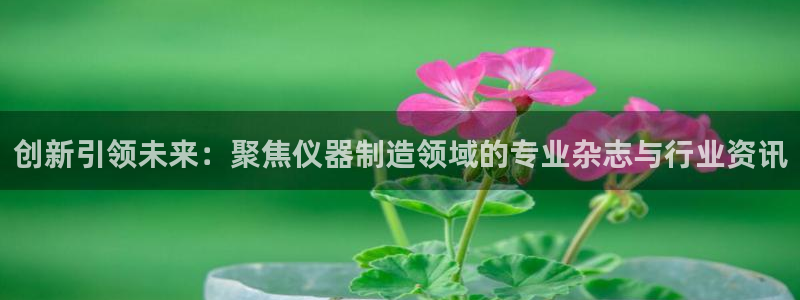 意昂3神州：创新引领未来：聚焦仪器制造领域的专业杂志与行业资