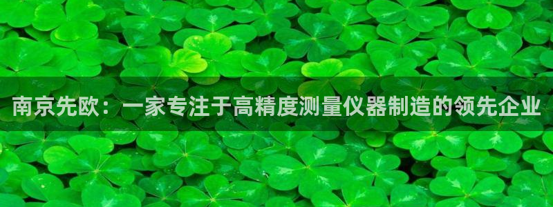 意昂体育3平台是正规平台吗安全吗：南京先欧：一家专注于高精度