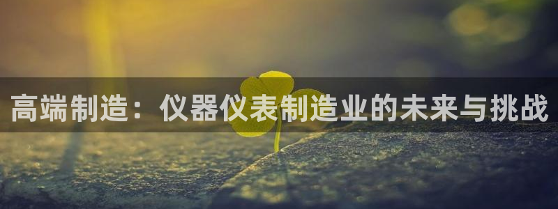 意昂体育3招商电话号码查询是多少：高端制造：仪器仪表制造业的