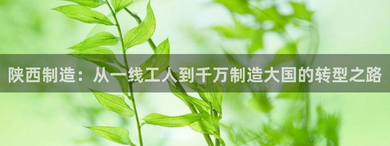 意昂3集团：陕西制造：从一线工人到千万制造大国的转型之路