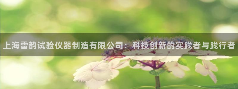 意昂体育3平台注册要钱吗是真的吗：上海雷韵试验仪器制造有限公